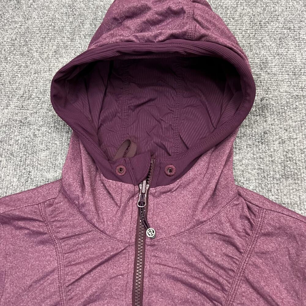 Lululemon Jacket Womens 8 Hooded Full Zip Reversible Athletic Stretch - Picture 3 of 10